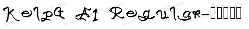 Kelpt A1 Regular字体转换